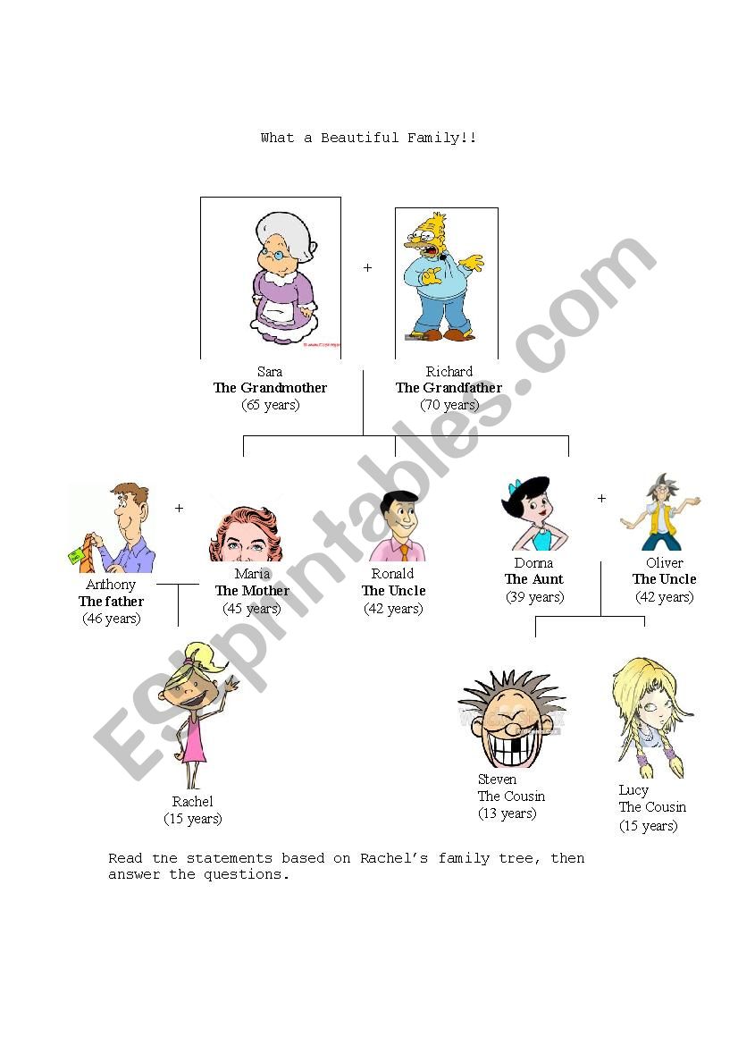 Family Tree worksheet