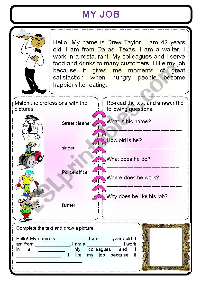 JOBS worksheet