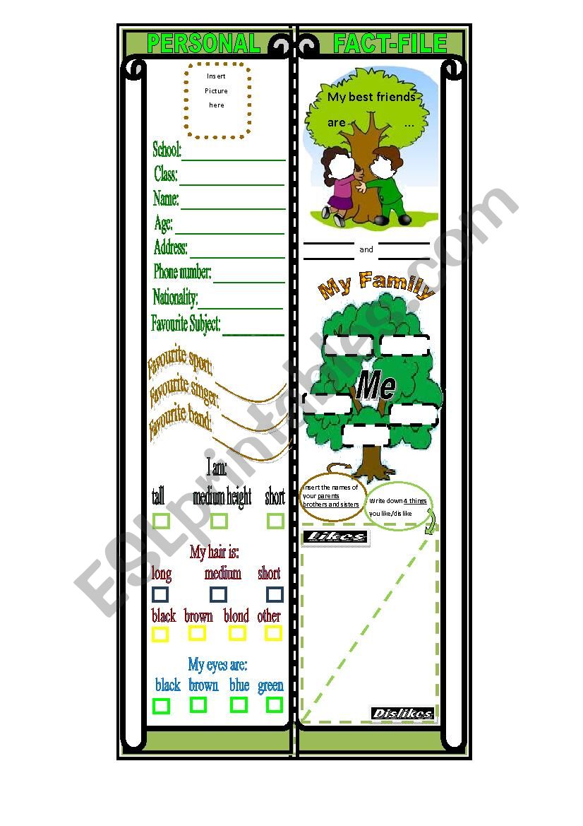 Bookmark for pupils´ bigger books