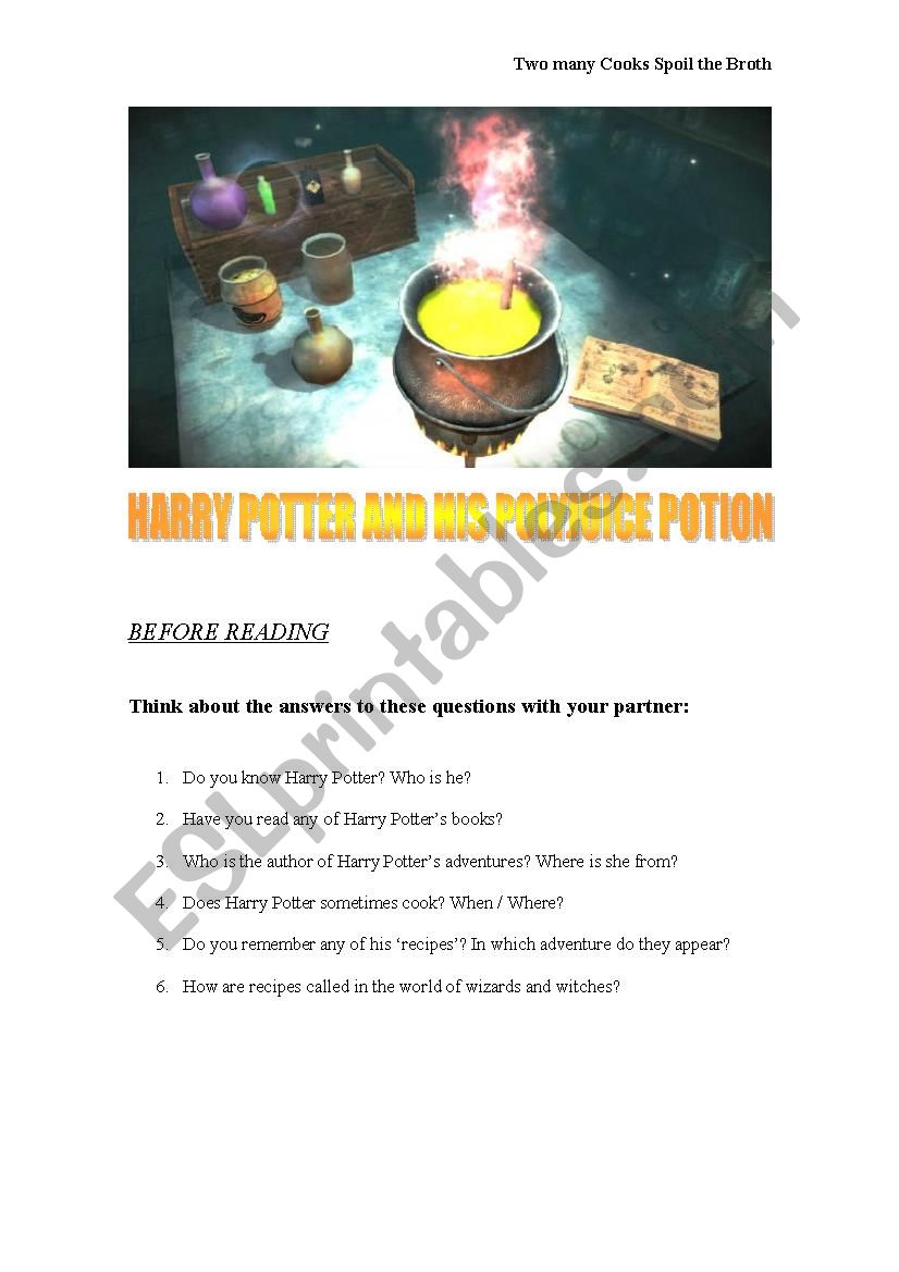 Harry Potter and his Polyjuice Potion