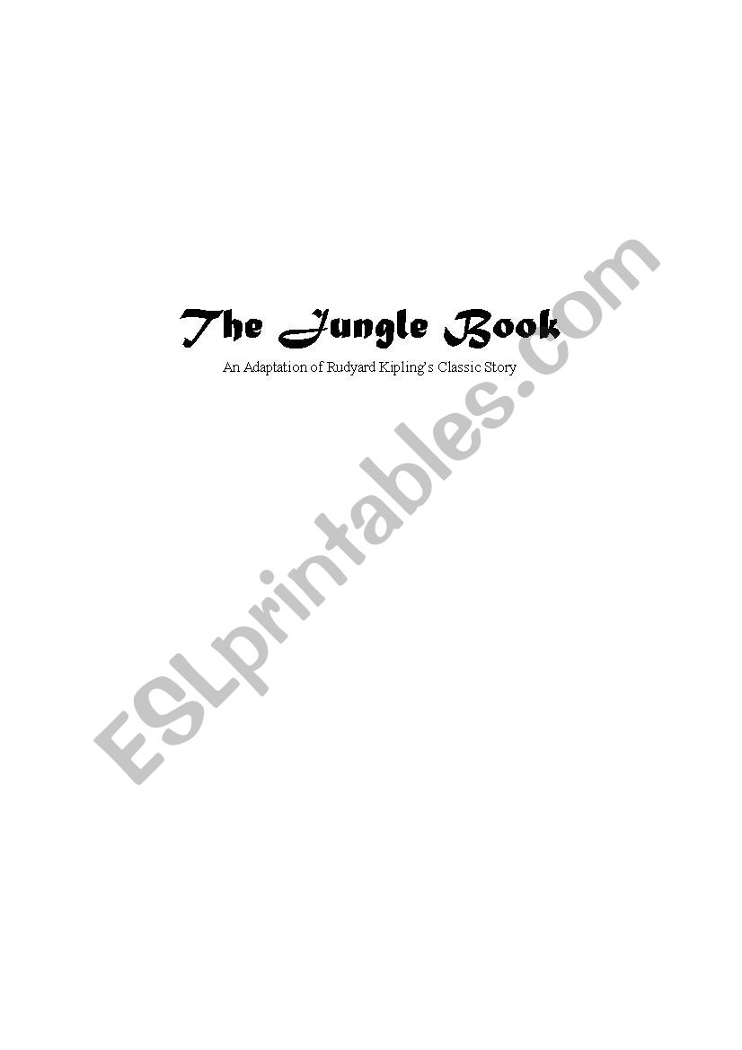 The Jungle Book worksheet