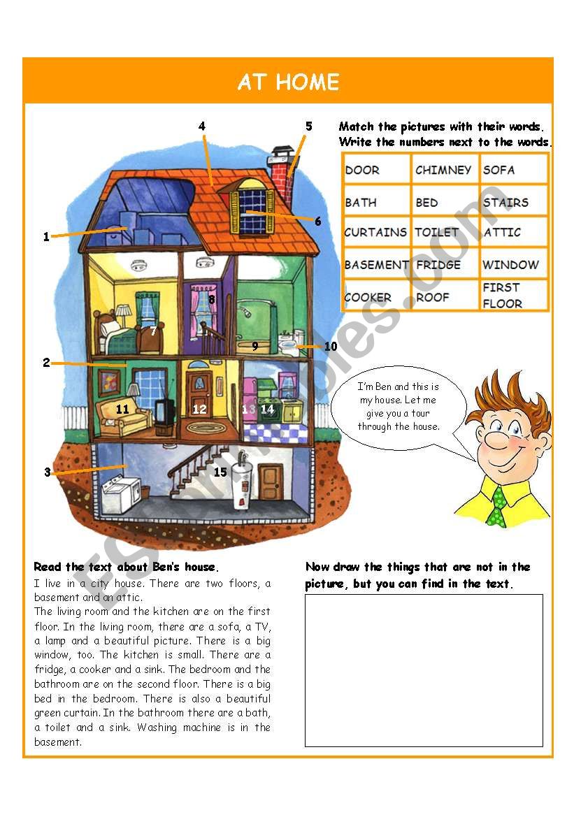 At home worksheet