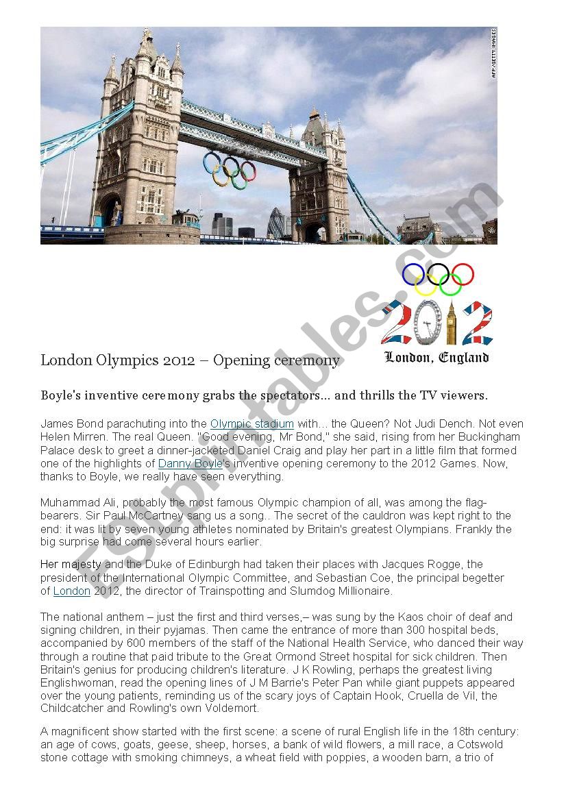 London Olympics 1212 Opening Ceremony
