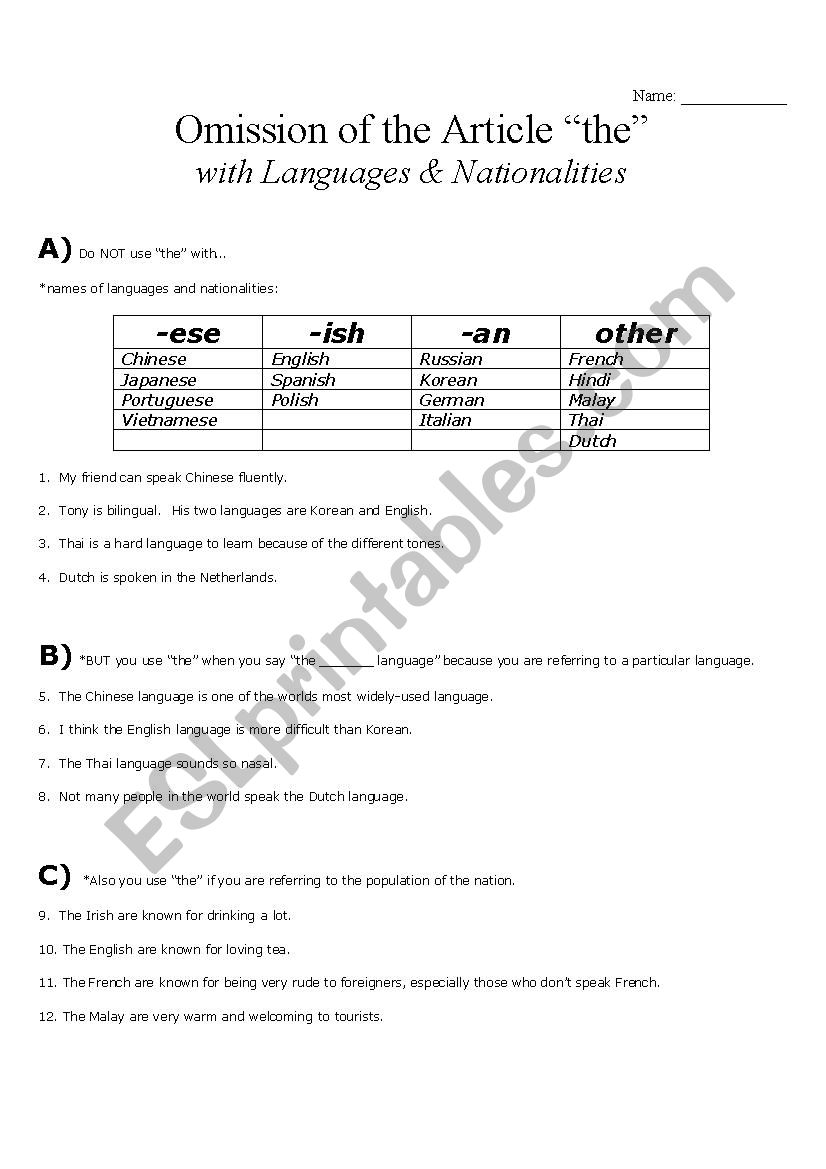 omission-of-the-with-languages-and-nationalities-esl-worksheet-by-michelleangela10