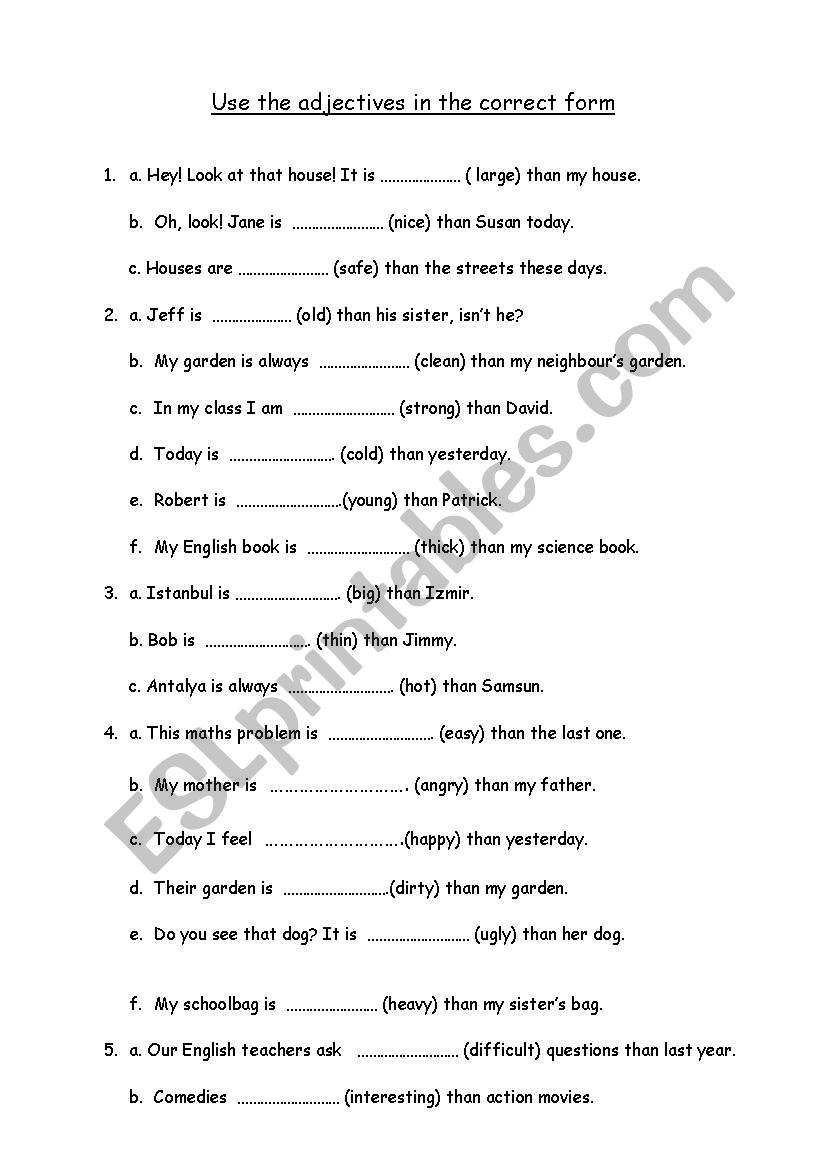 degrees-of-adjectives-practise-esl-worksheet-by-1957