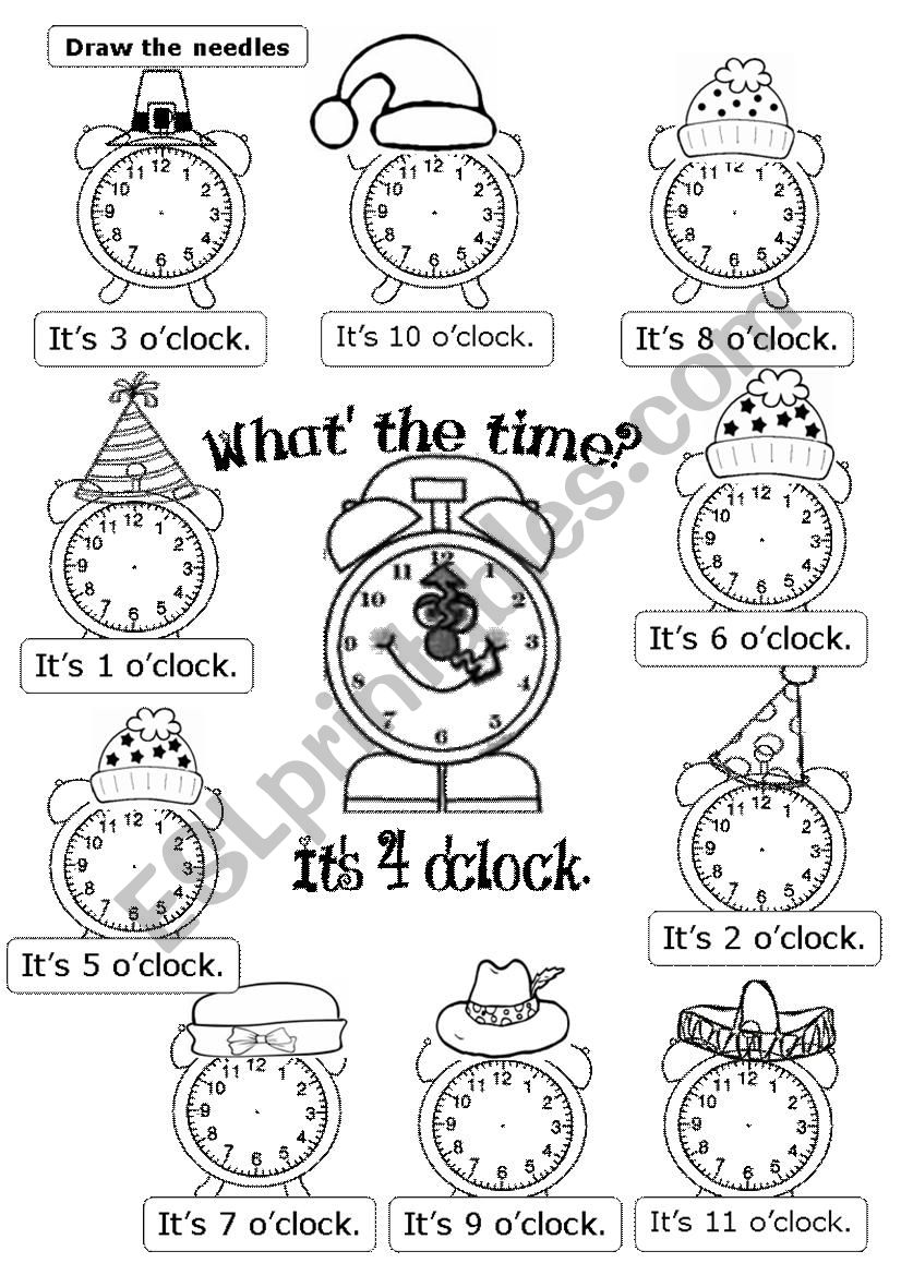 WHAT´S THE TIME? It´s ... O´CLOCK,