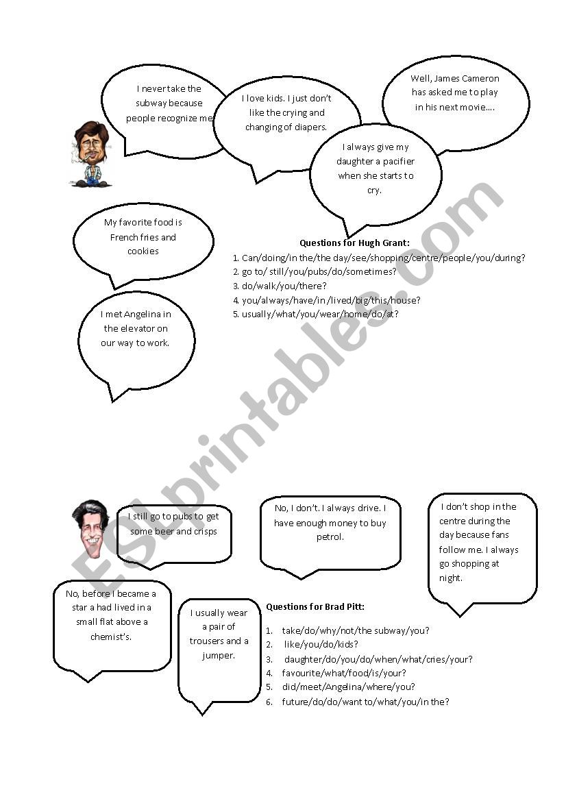 American vs. British English vocabulary pairwork