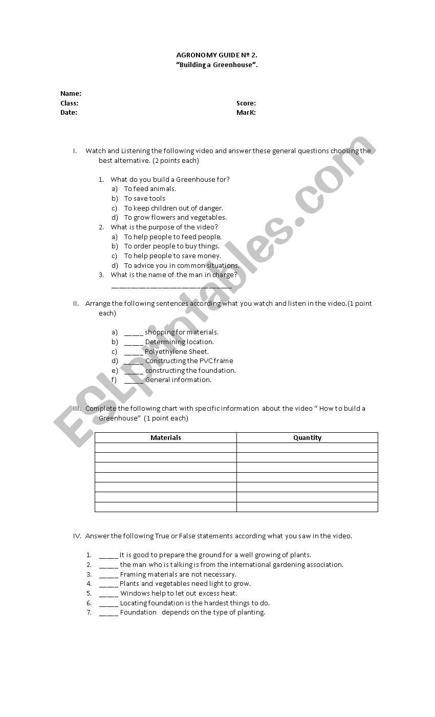 agronomy how to build a greenhouse