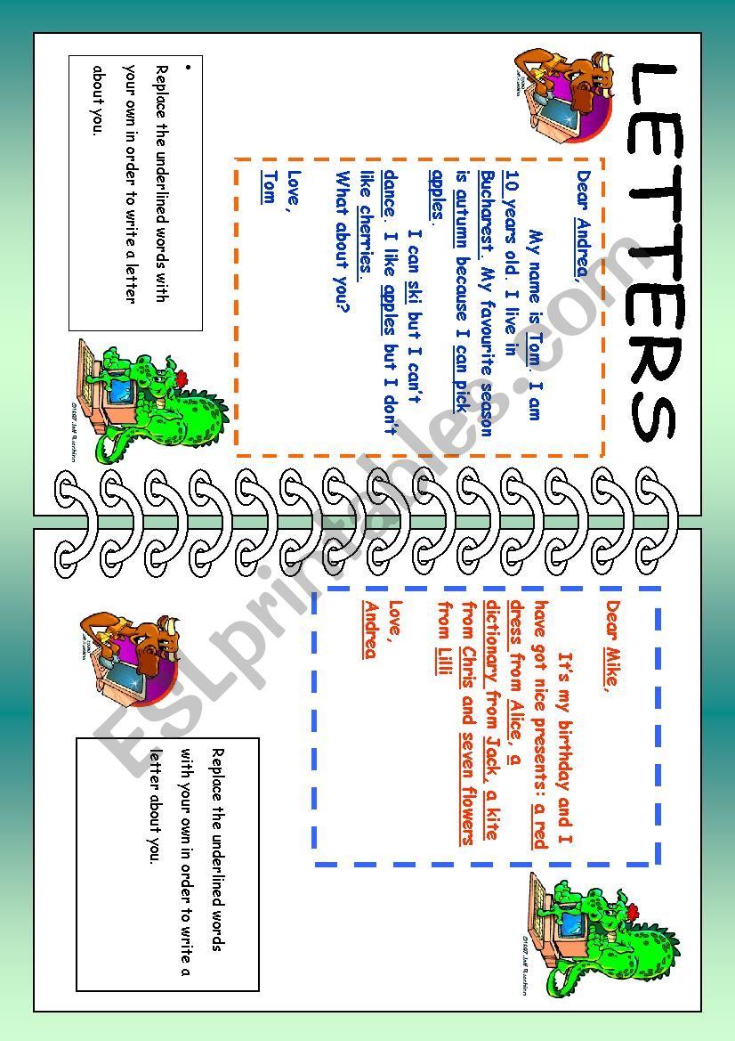 Letters worksheet