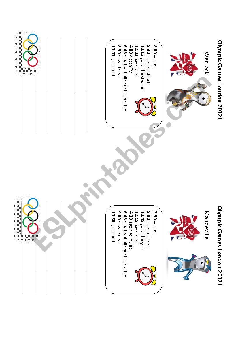 Mascots Olympic Games 