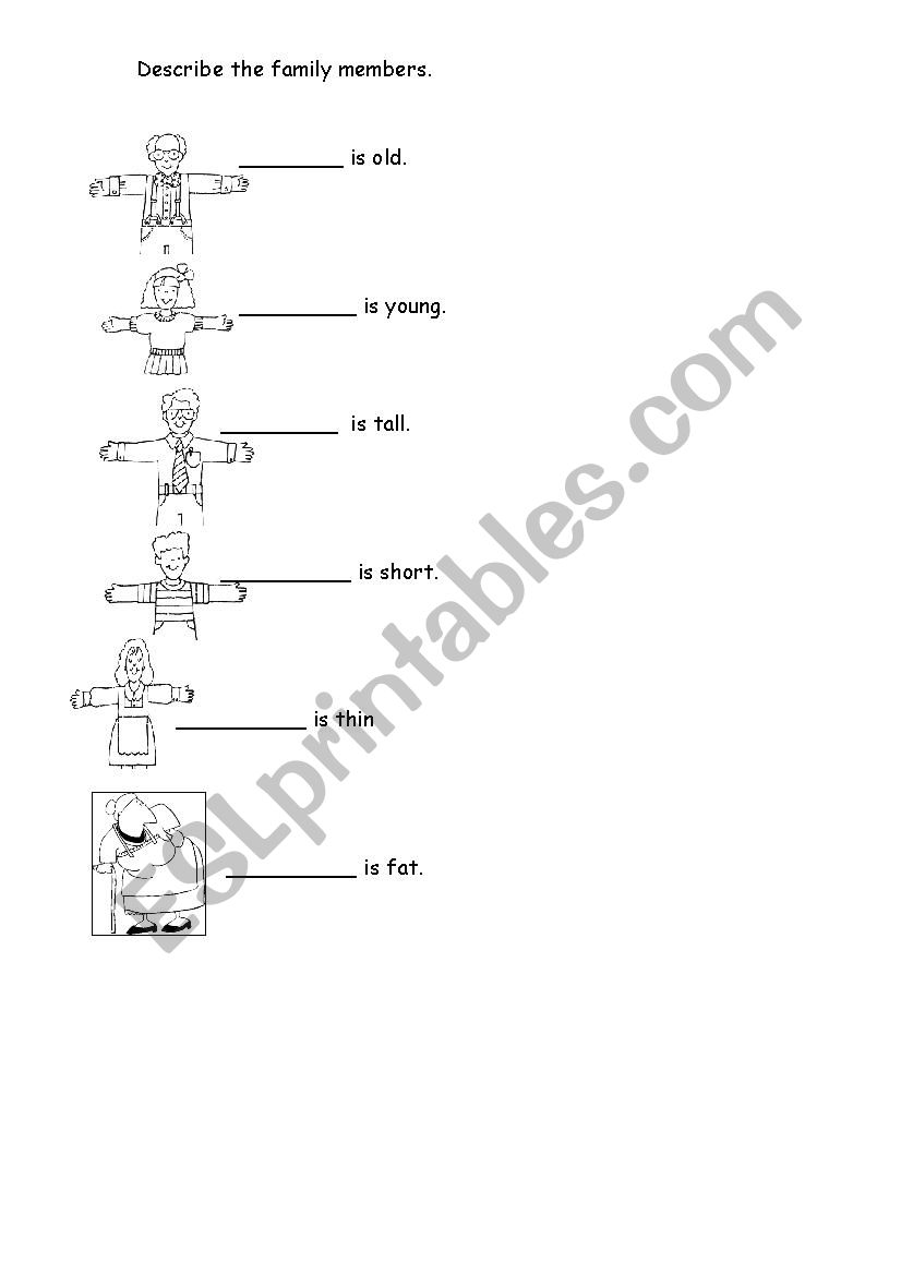 family worksheet