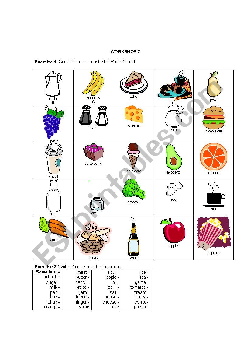 Countable-uncountable exercsise