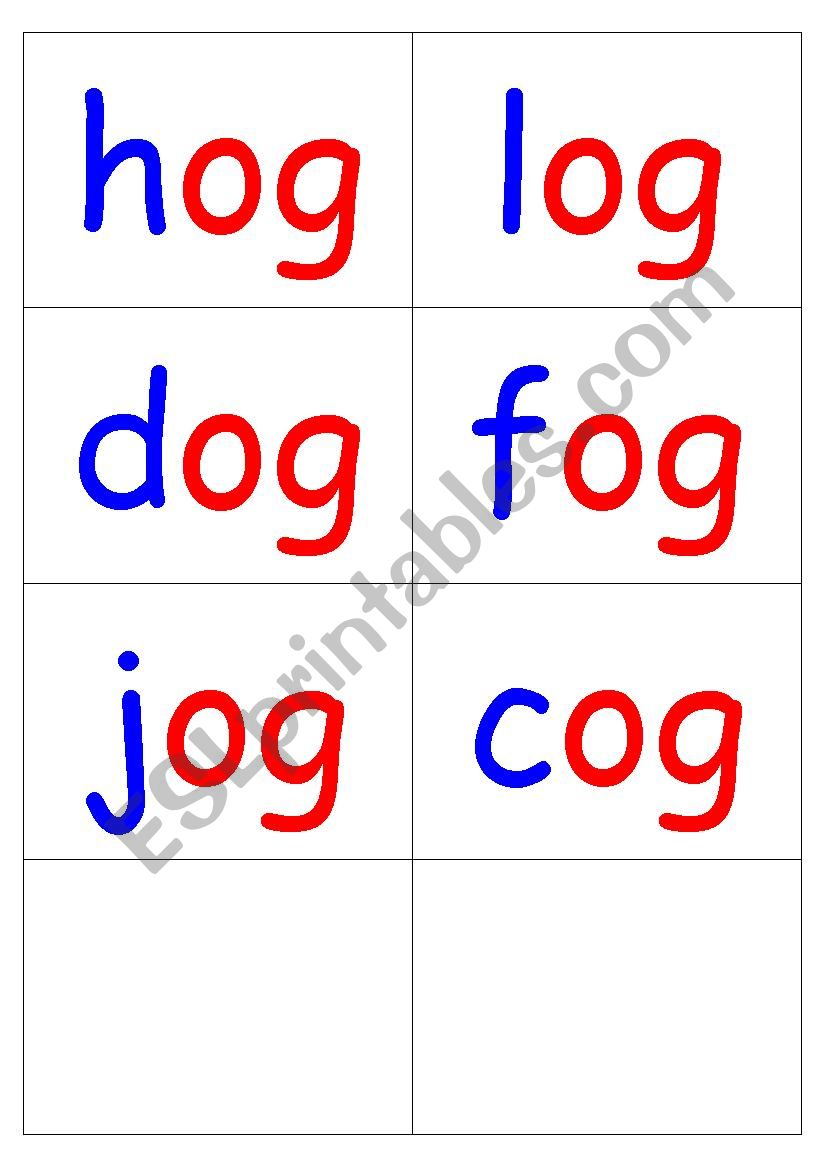 Phonics - 3 letter words (CVC) - word cards