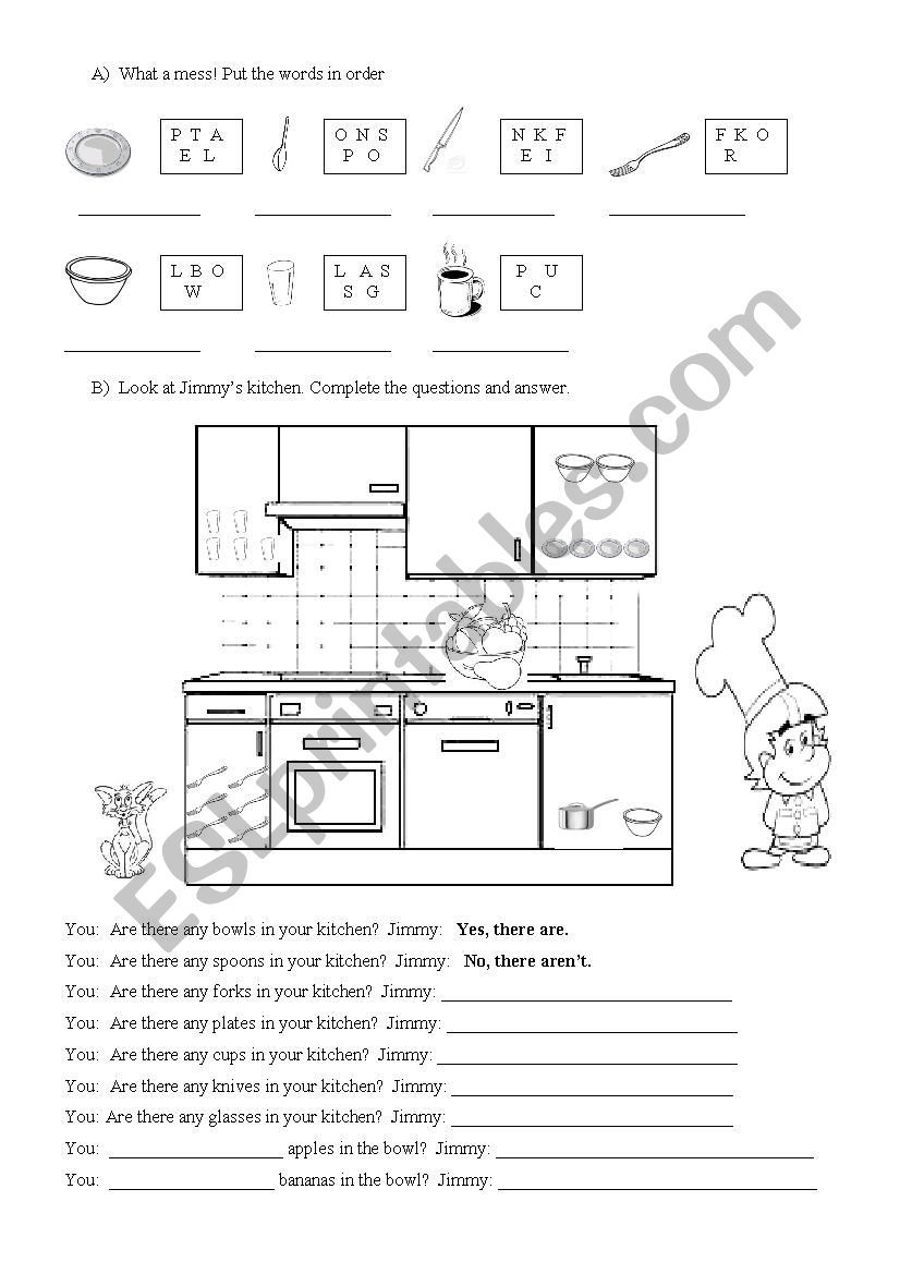 Are there any...? worksheet