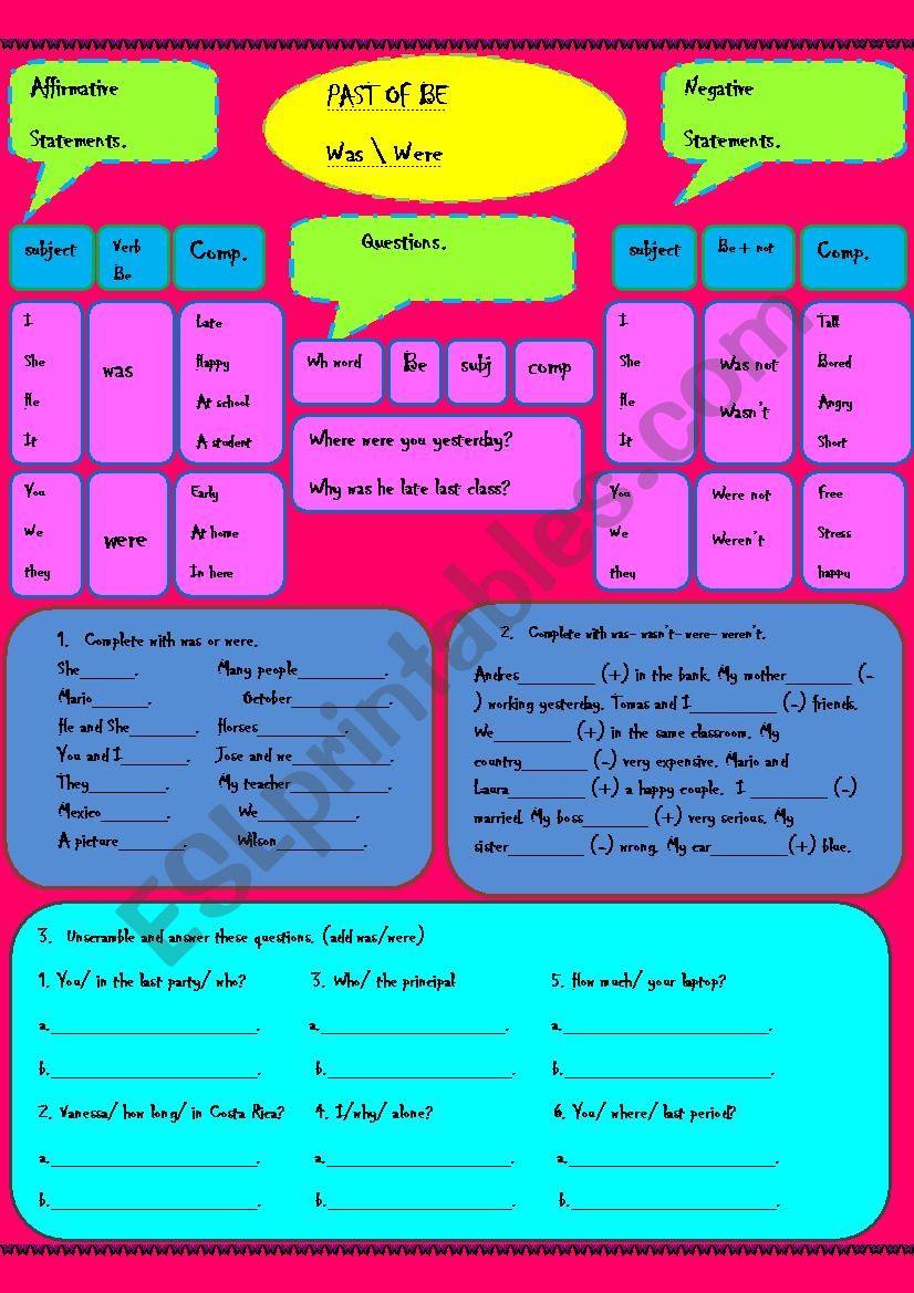 simple past worksheet