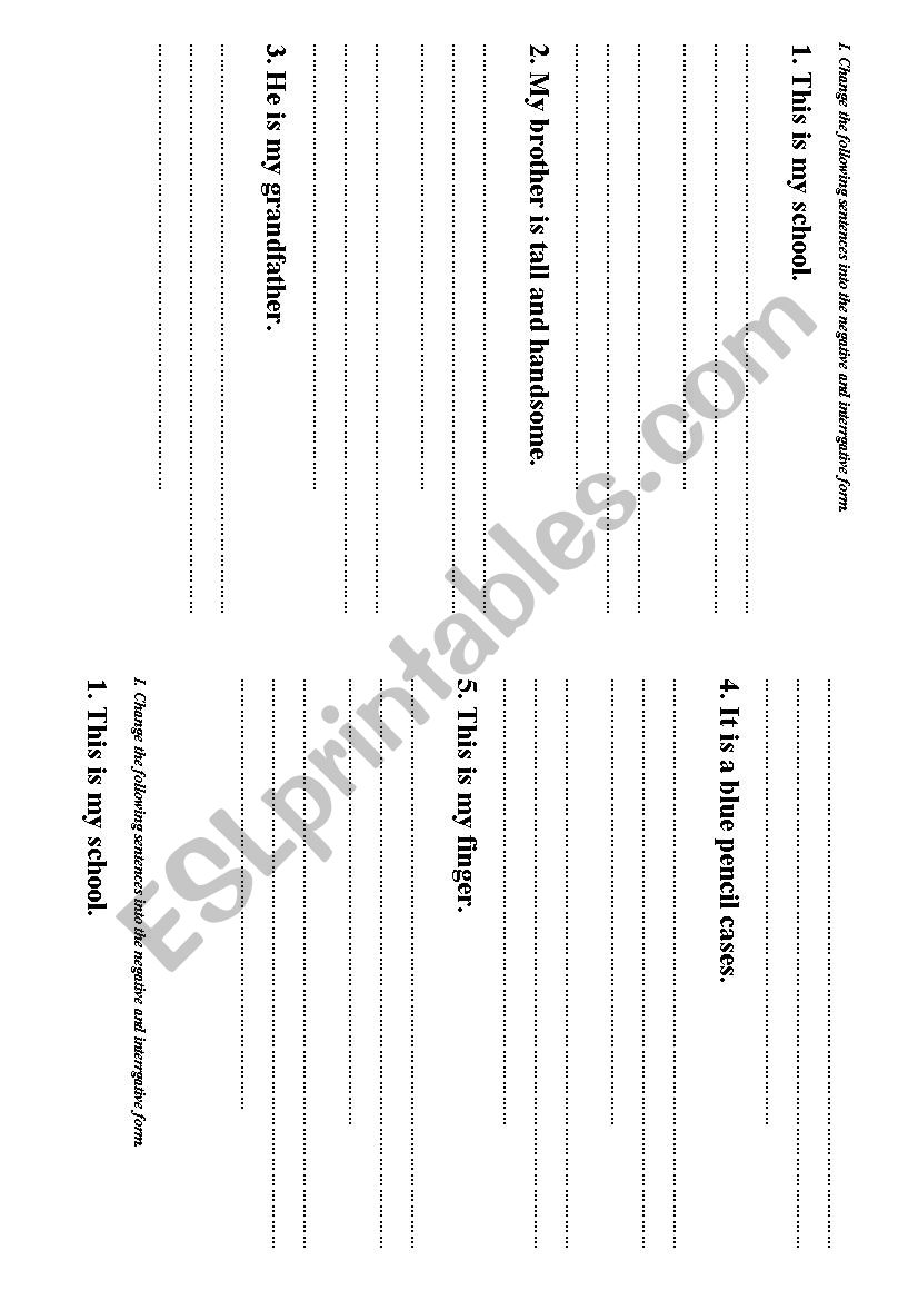Review parts of the body worksheet
