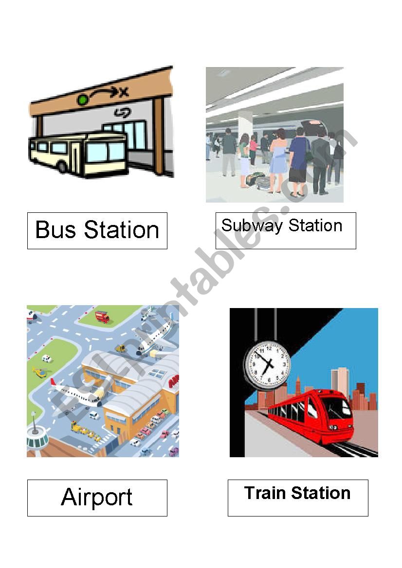 City Places (set 3) worksheet