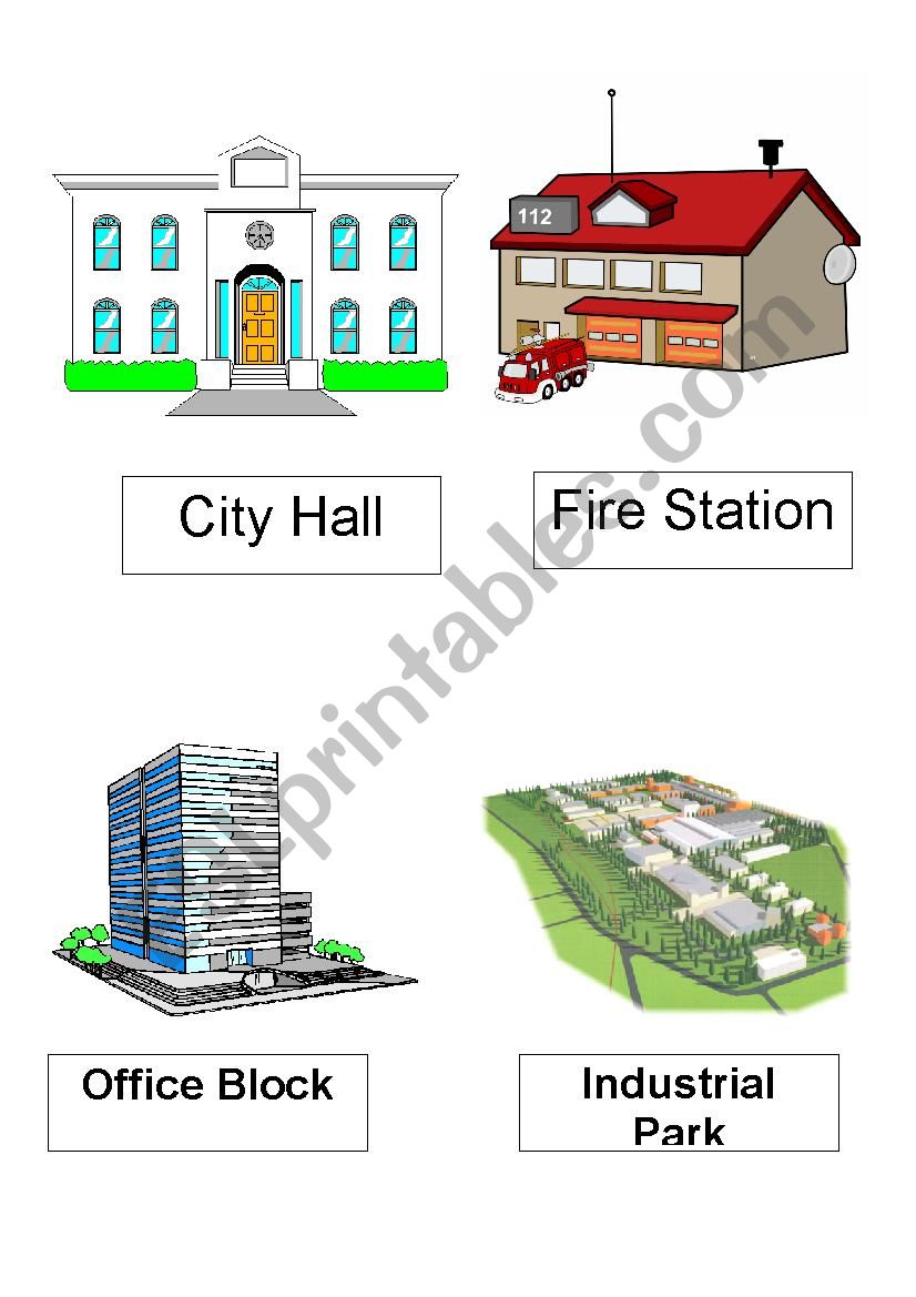 City Places set 5 worksheet