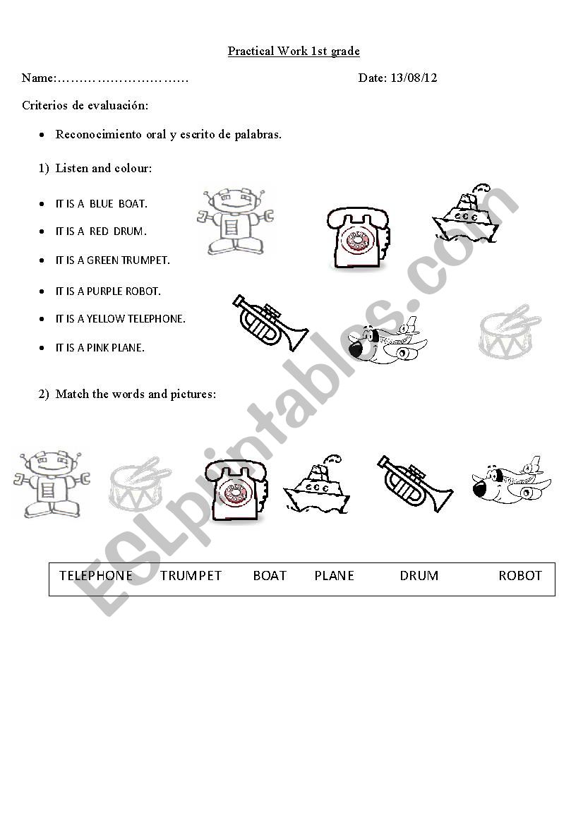 EASY PRACTICE FOR CHILDREN worksheet