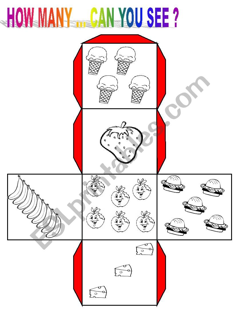 how many.... can you see ? worksheet