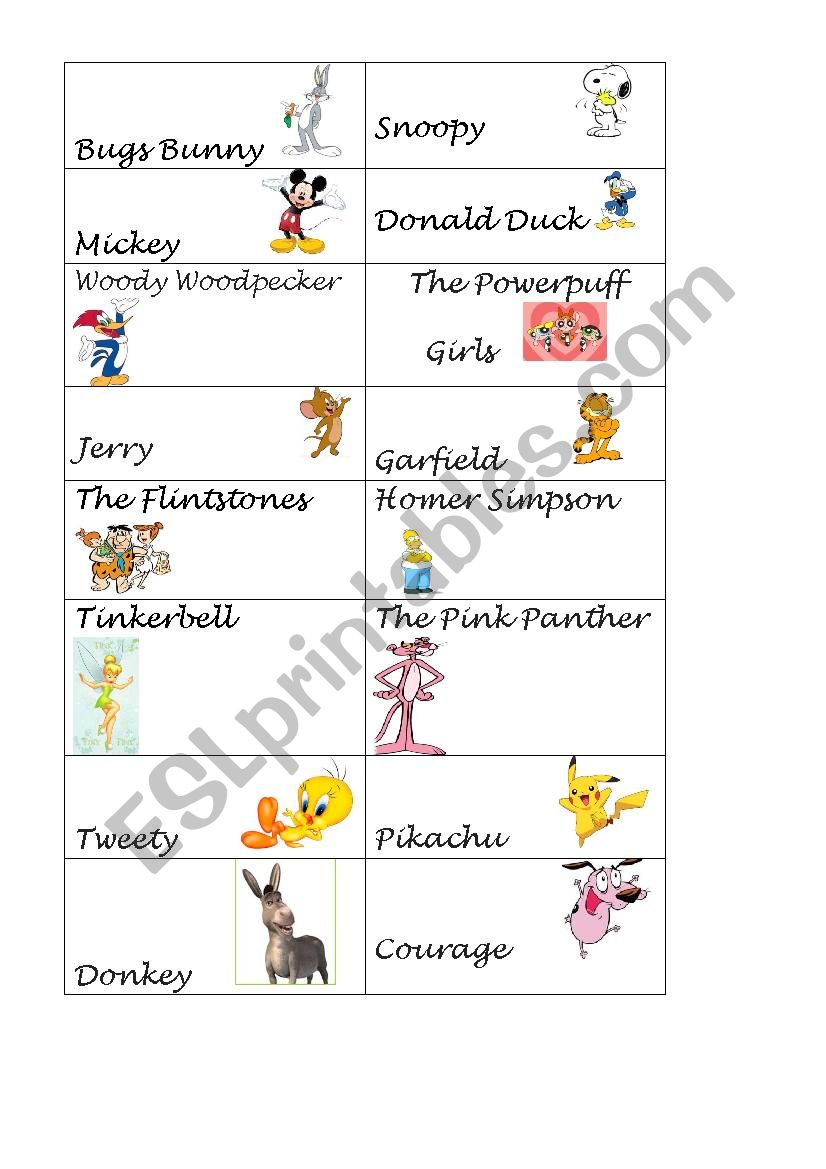 Flash cards worksheet