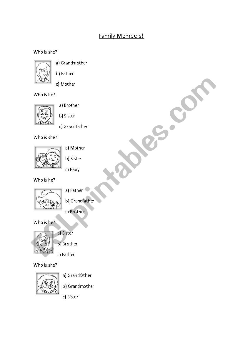 Who is..? worksheet