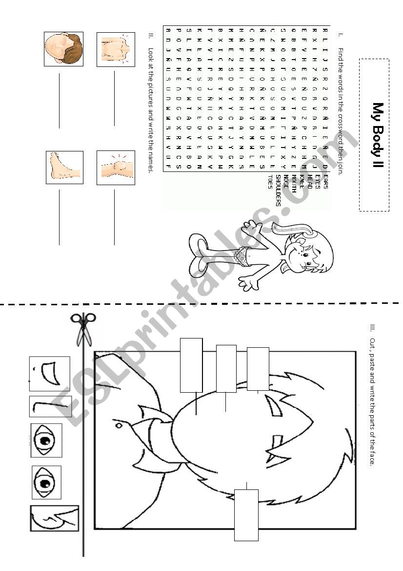 My body Part 2 worksheet