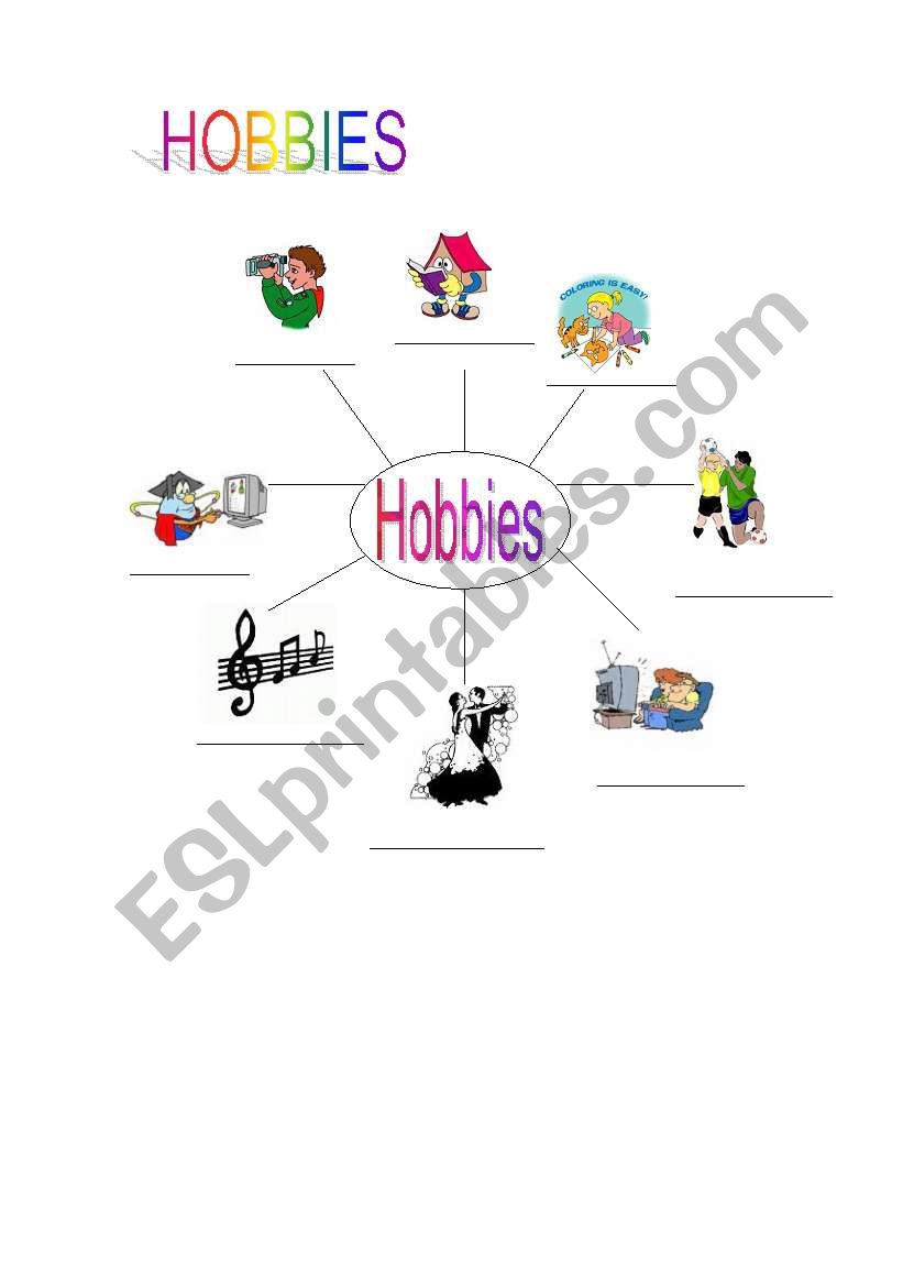 Hobbies worksheet