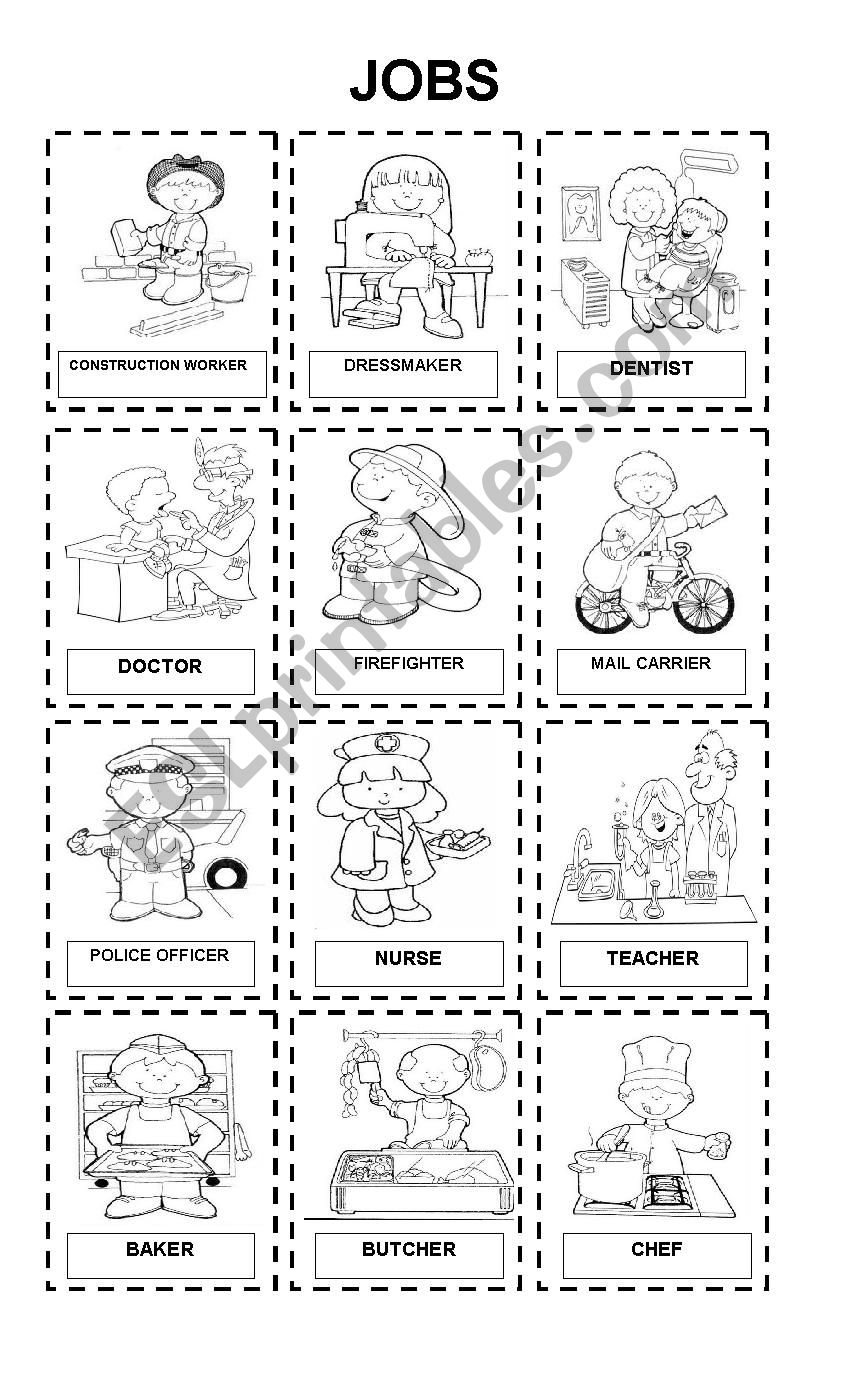 Jobs part 1 worksheet