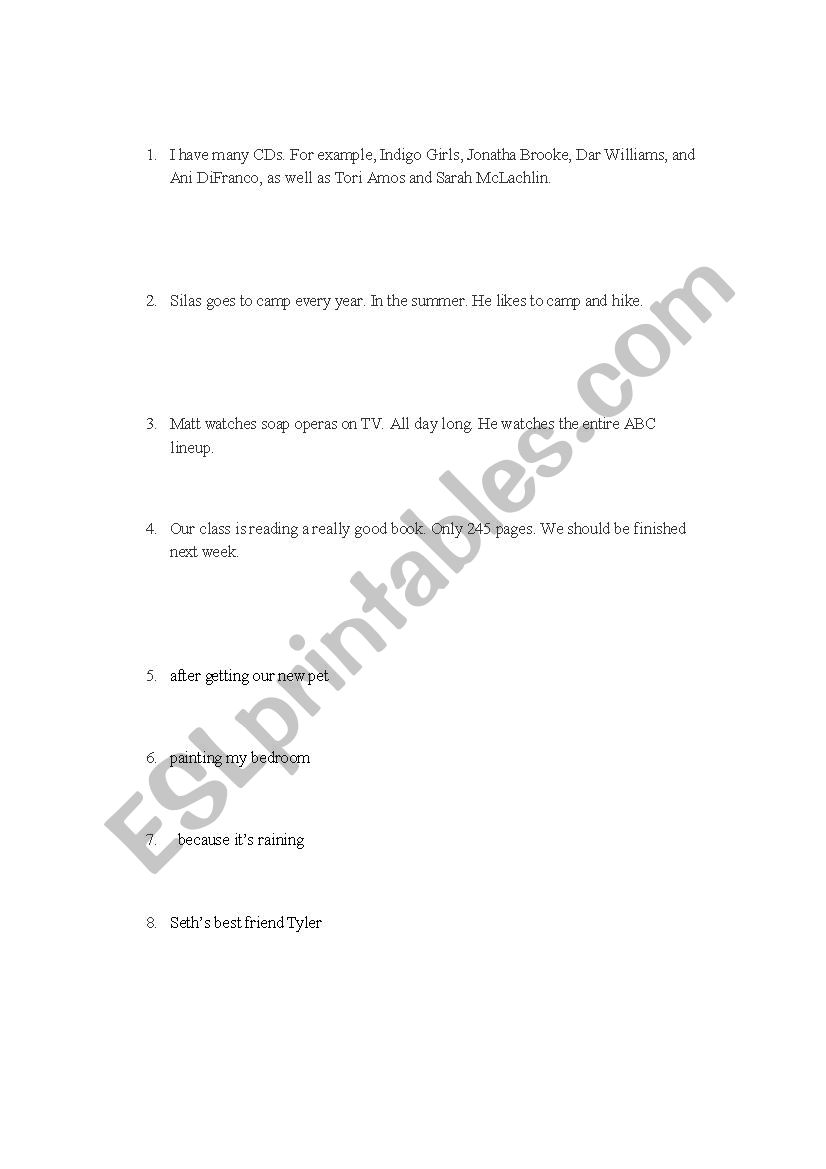 fragment-practice-esl-worksheet-by-cgwillet