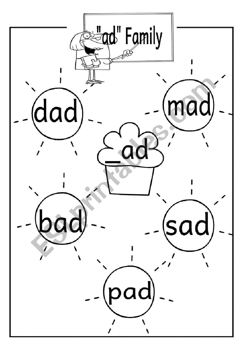 ad family worksheet