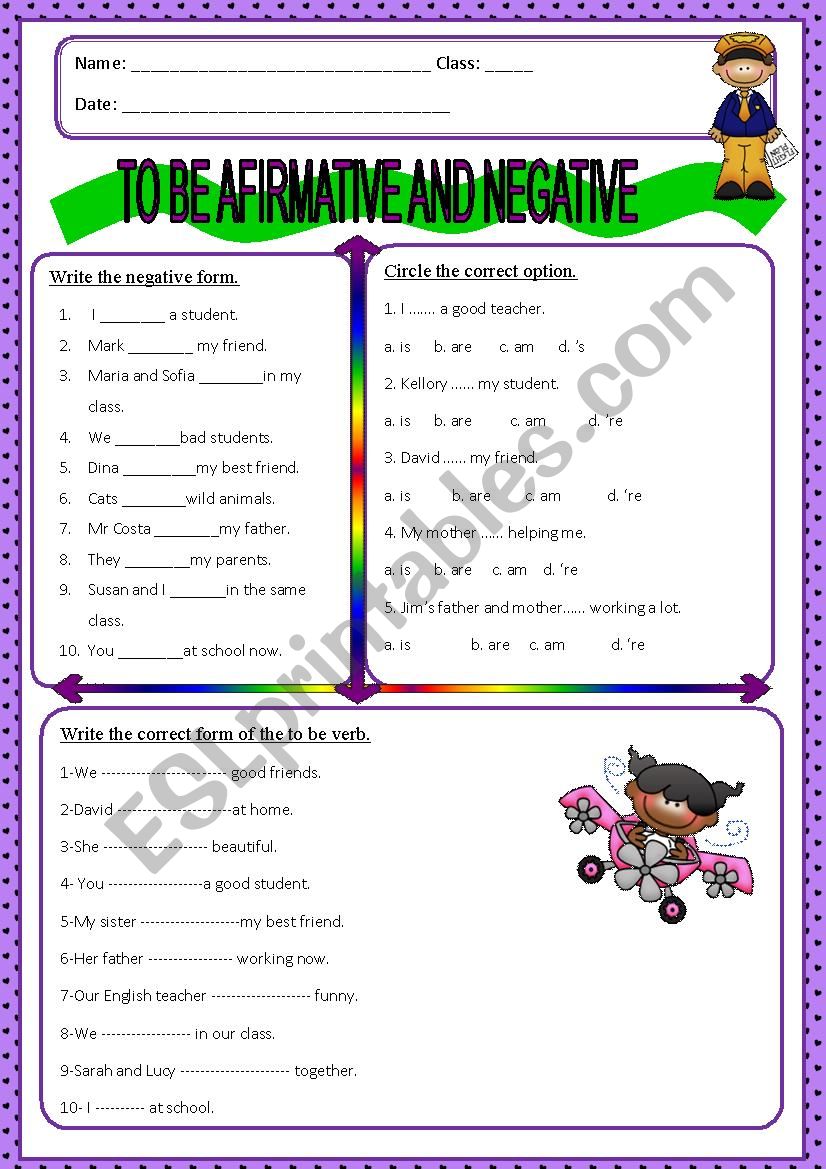  to be for new students worksheet