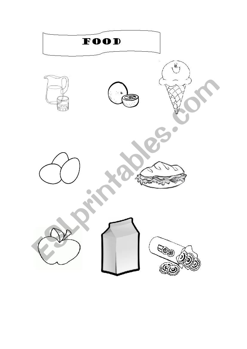 FOOD & DRINKS worksheet