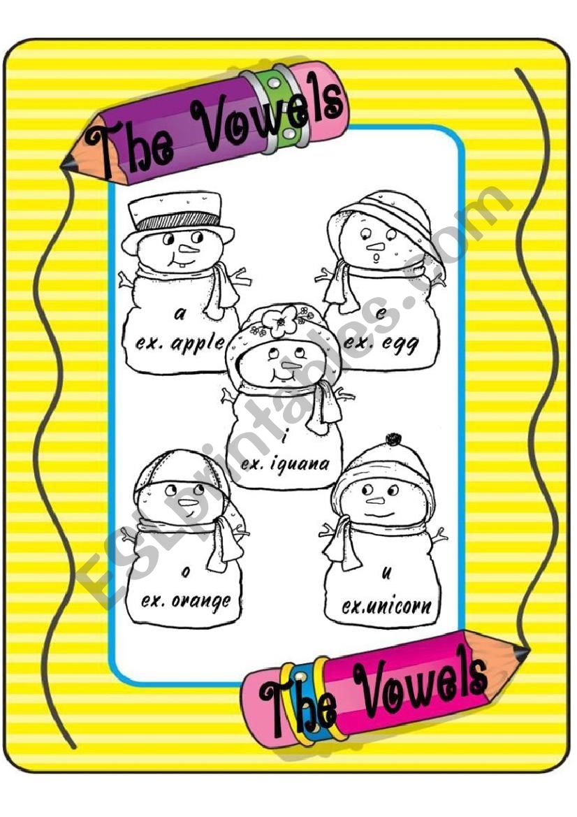 The Vowels Review worksheet