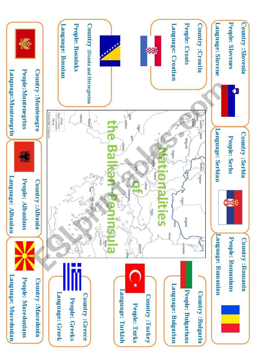 Nationalities worksheet