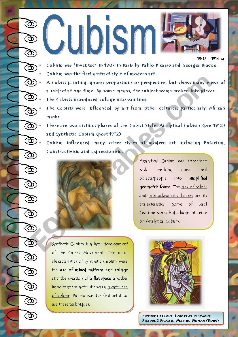 Art Lessons (part 2) worksheet