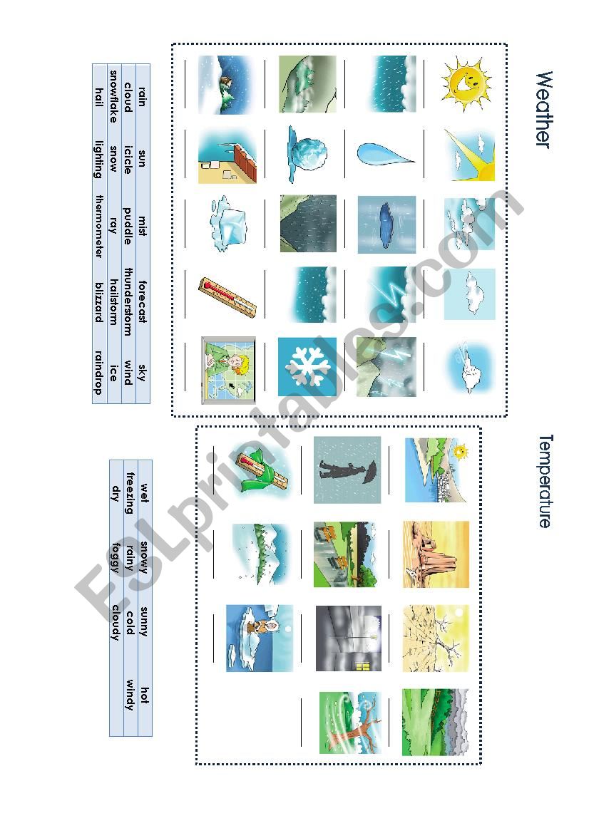 Weather worksheet