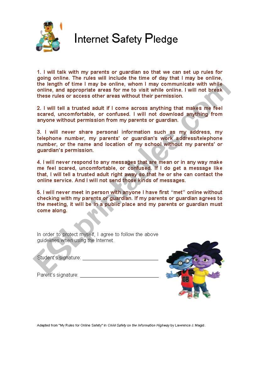 internet-safety-pledge-esl-worksheet-by-doroteia-f