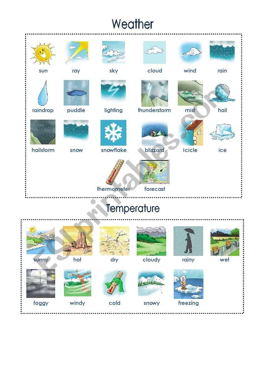 Weather 2 worksheet