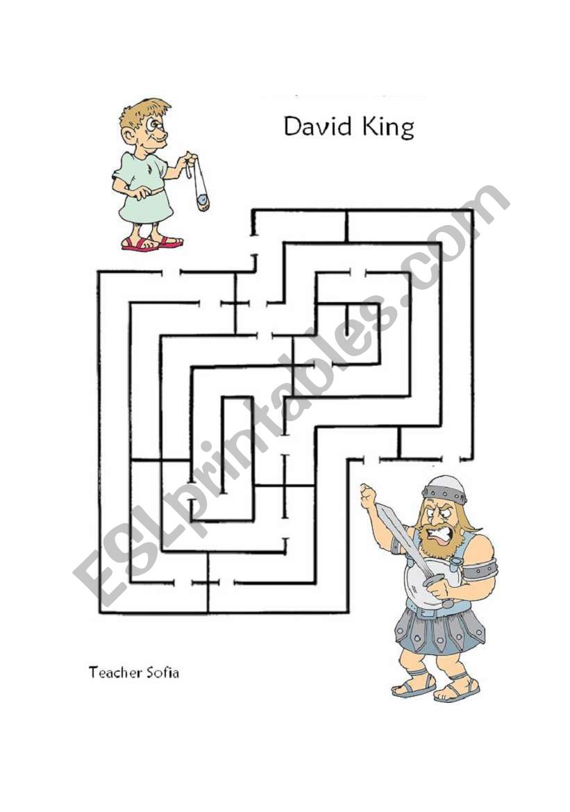 David King worksheet