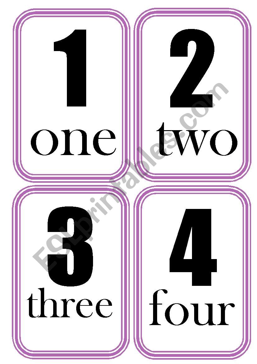 numbers 1-10 worksheet