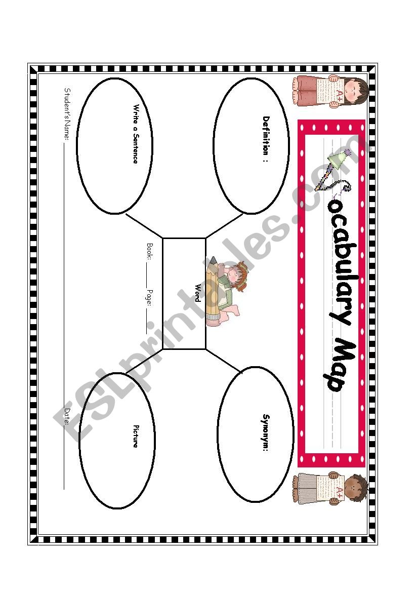 vocabulary map worksheet