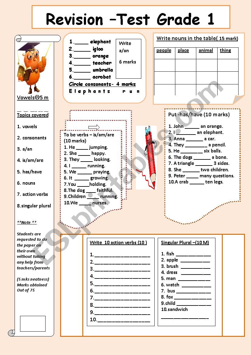 mixed review worksheet