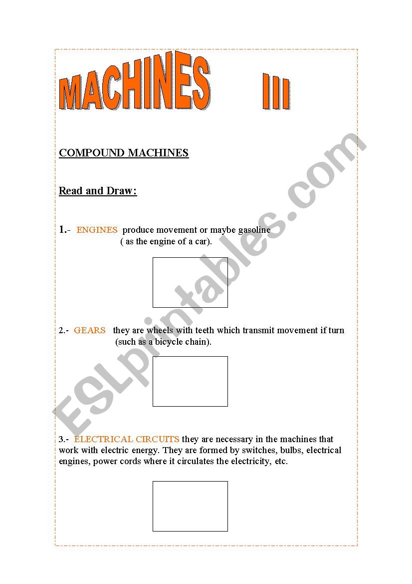 MACHINES  III worksheet