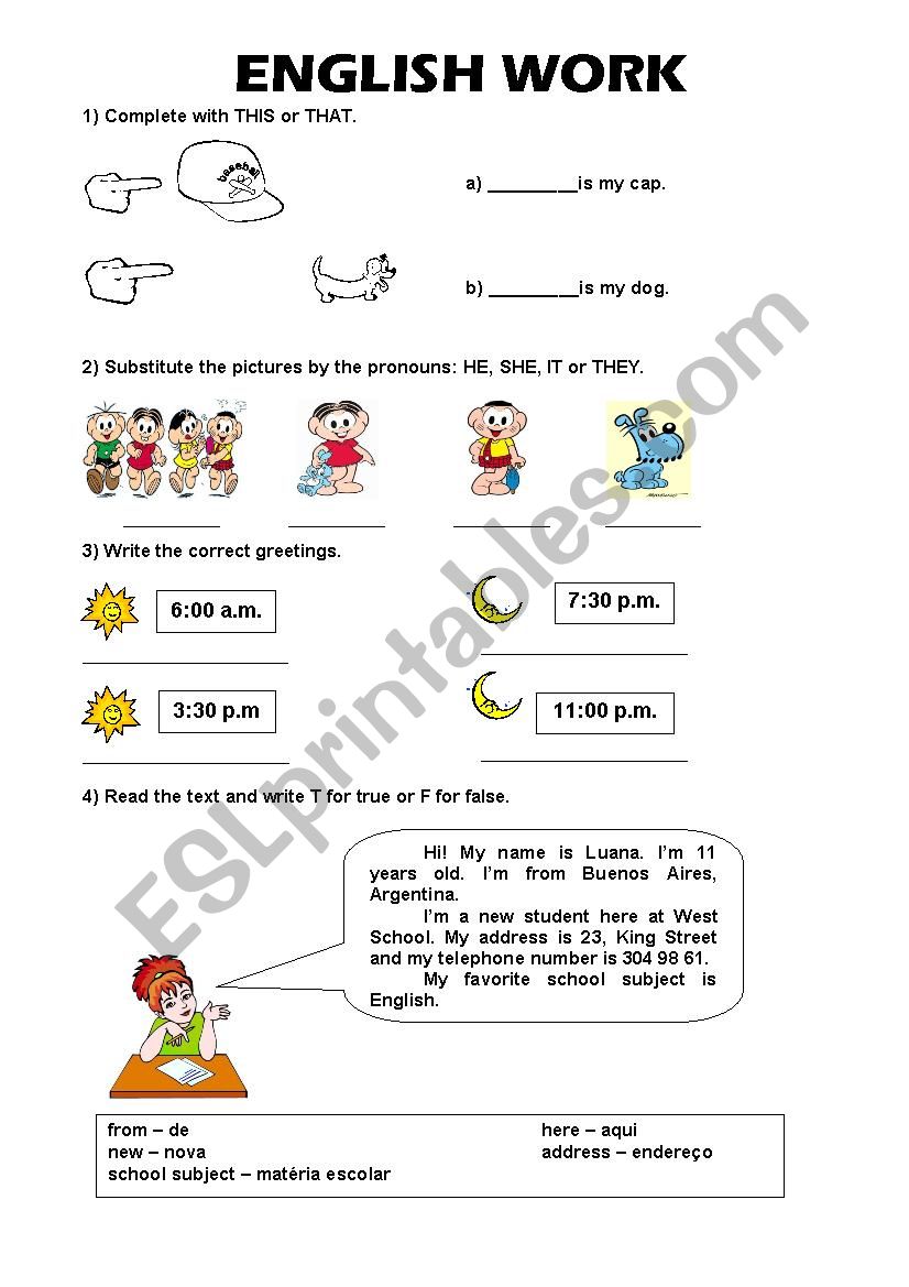 Grammar Worksheet worksheet