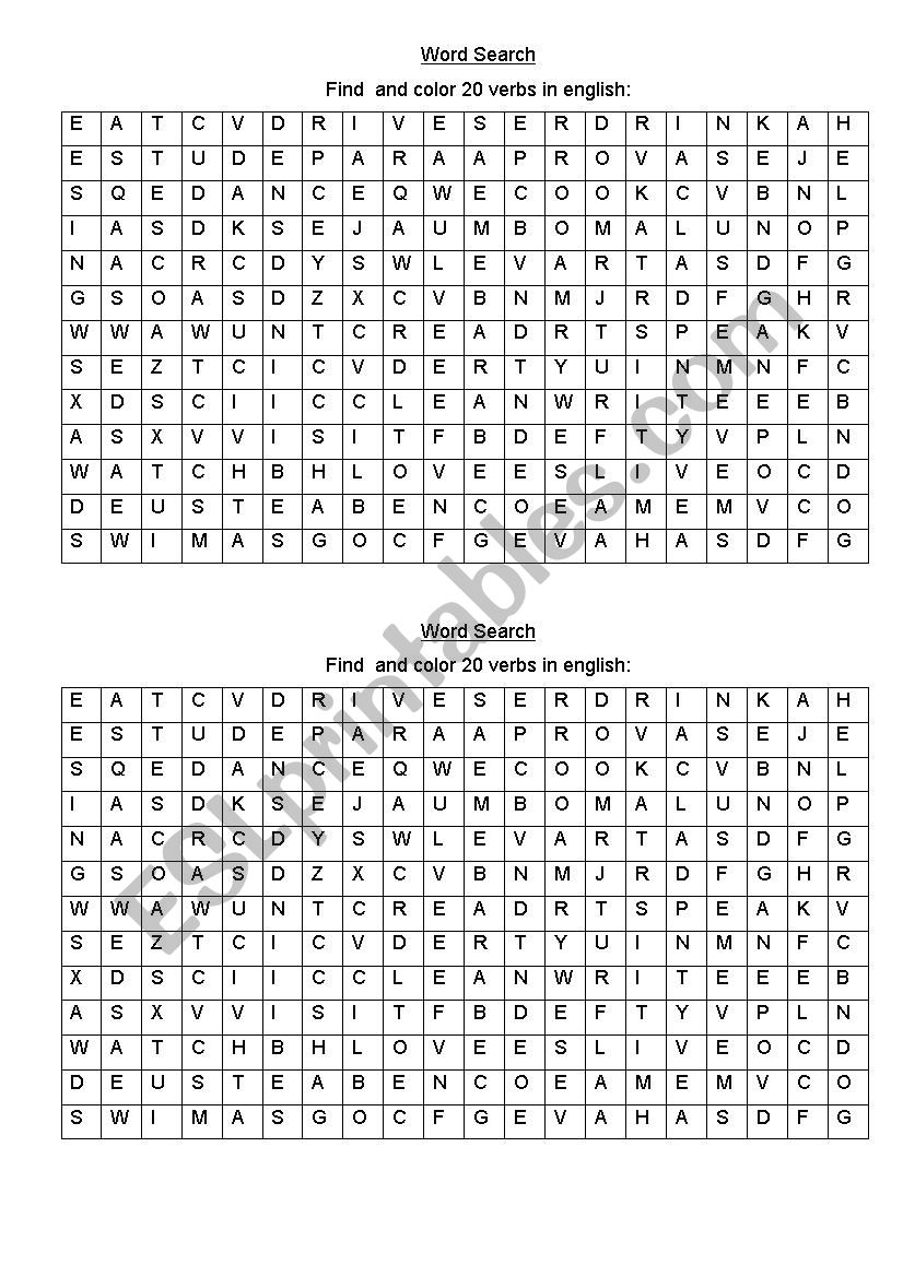 verbs-word-search-esl-worksheet-by-teacherjosiane