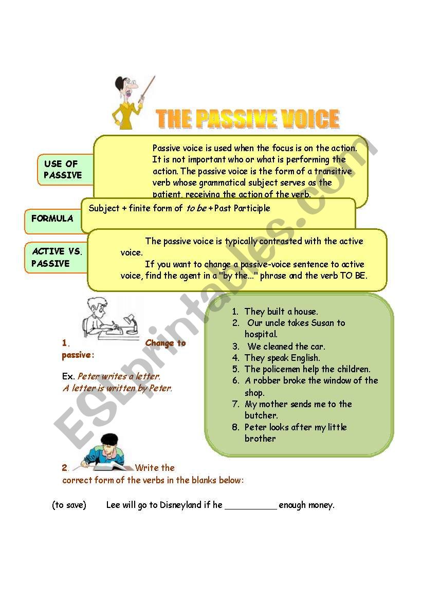 Passive voice worksheet