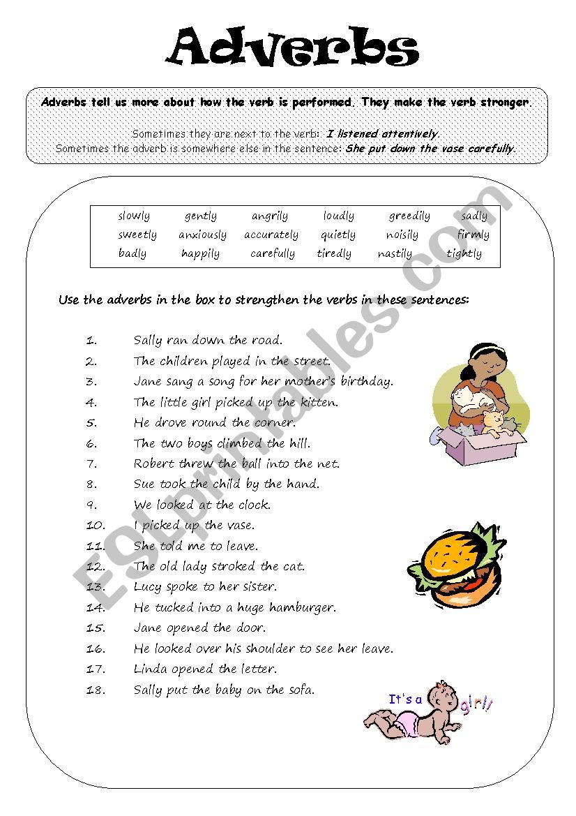 ADVERBS worksheet