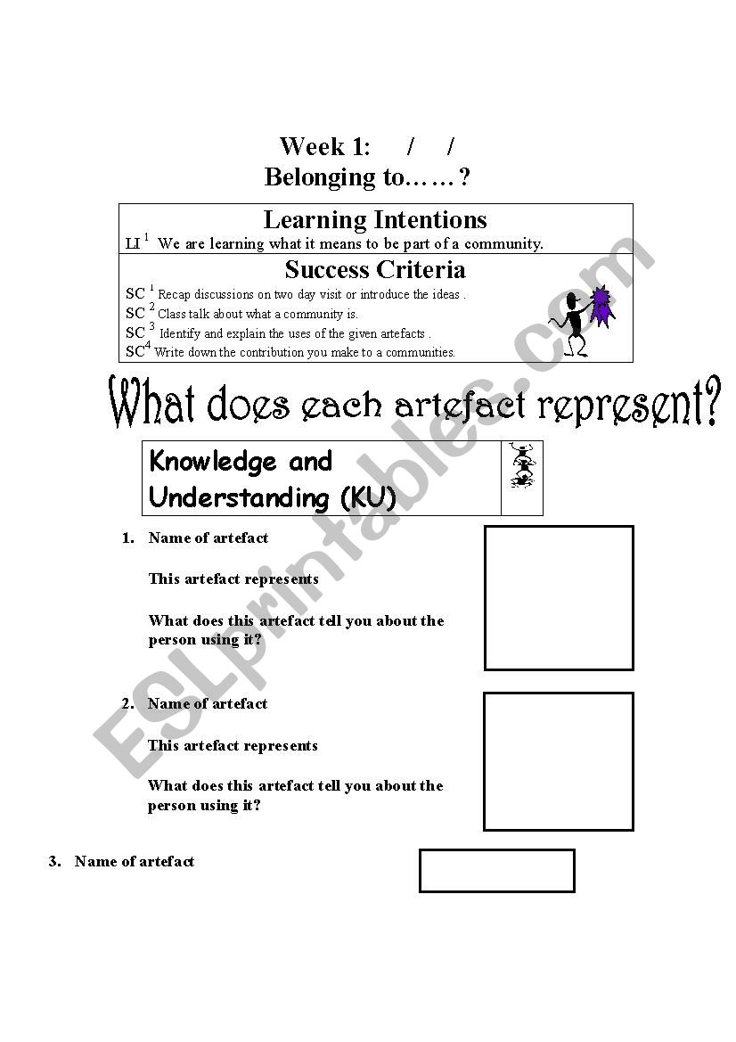 Belief 1 worksheet