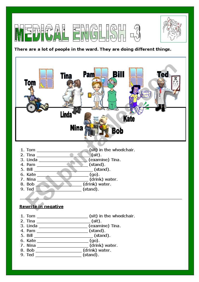 Medical English (3/8) worksheet